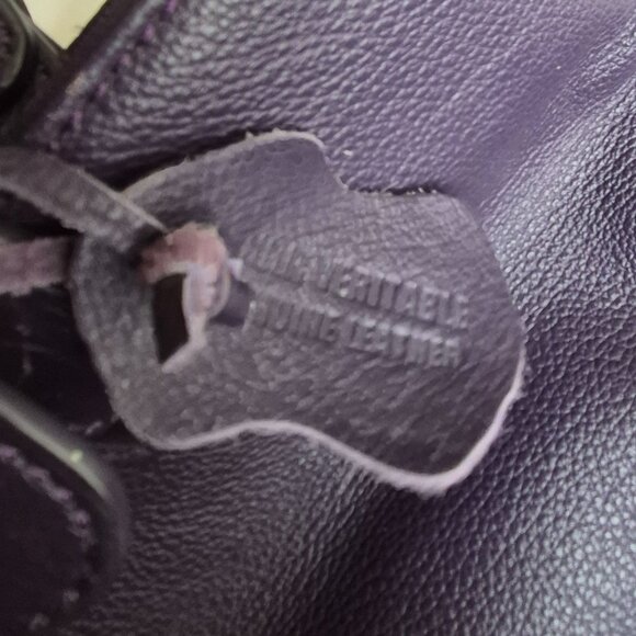 Purple Leather Shoulder Bag/Purse - Picture 13 of 13